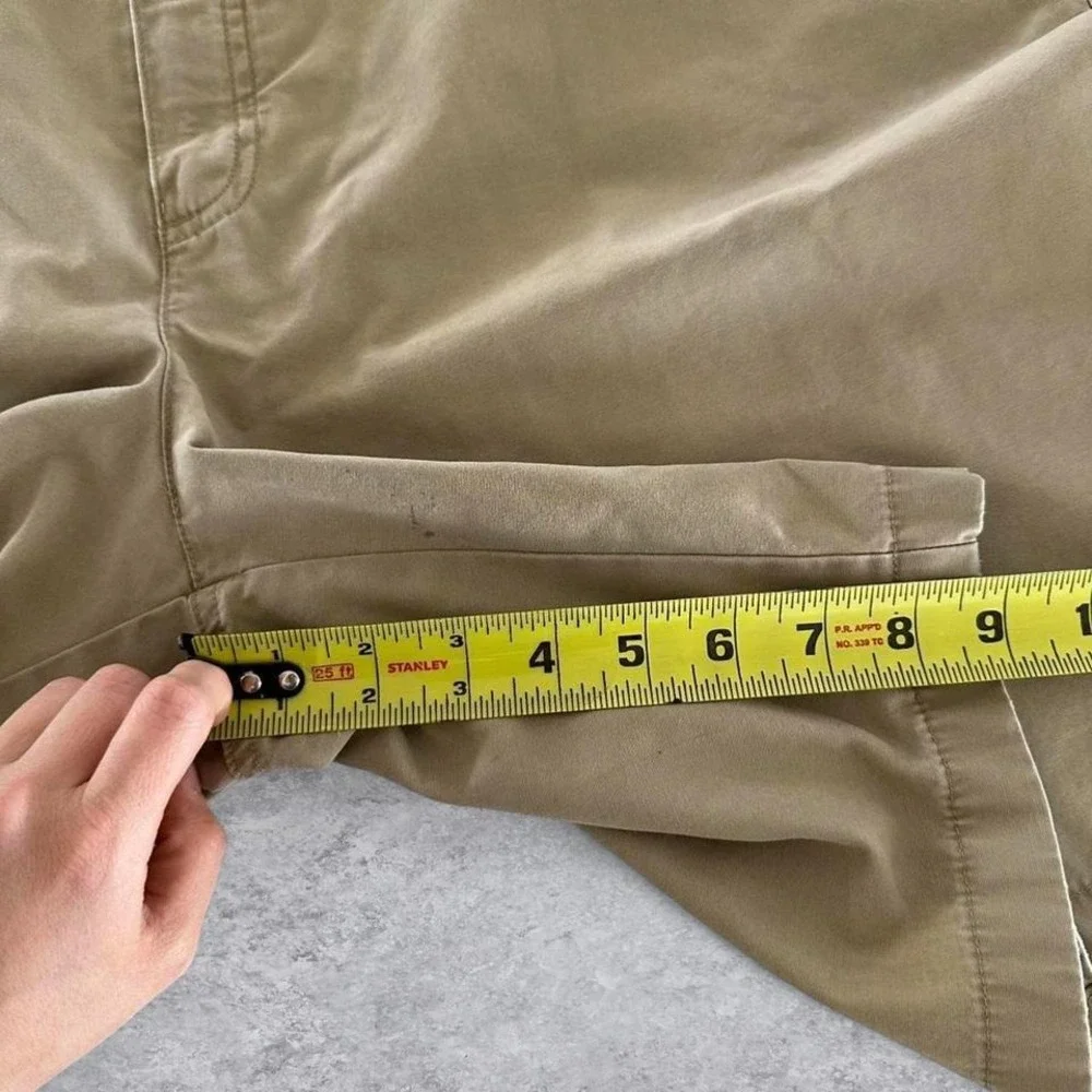 LL Bean Mens‎ Classic Fit Khaki Chino Shorts Tan Cotton Size 42